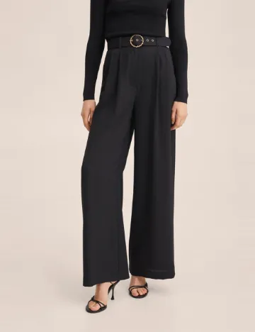 Pantaloni Mango, negru