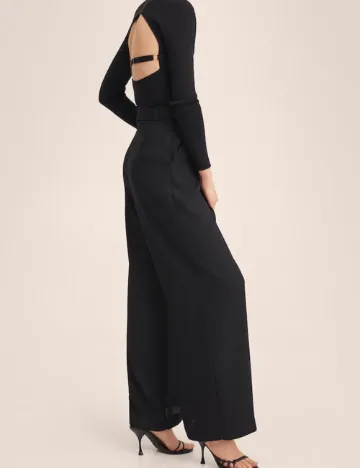 Pantaloni Mango, negru