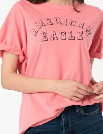 Tricou American Eagle, roz