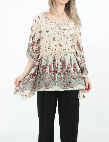 Bluza Oversize River Island, crem