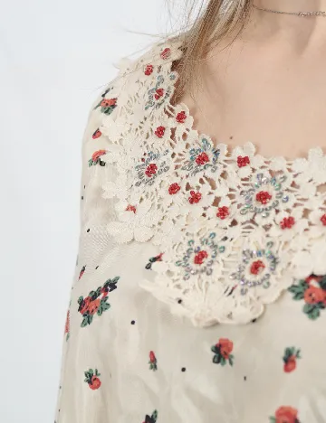 Bluza Oversize River Island, crem