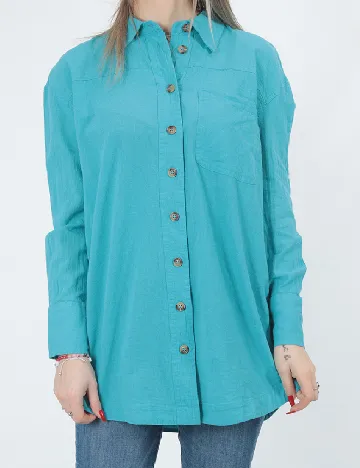 Camasa Oversize River Island, bleu