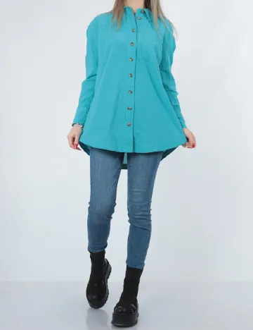 Camasa Oversize River Island, bleu Albastru