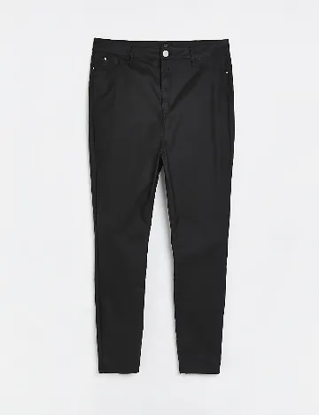 Pantaloni River Island Plus Size, negru