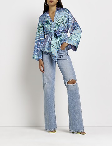 Camasa River Island, albastru