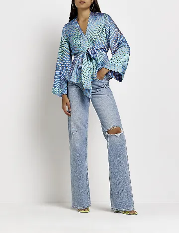 Camasa River Island, albastru