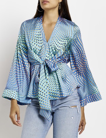 Camasa River Island, albastru