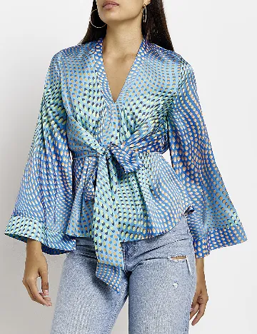 Camasa River Island, albastru