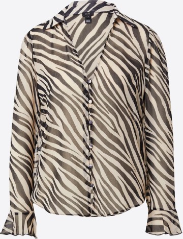 Camasa River Island, negru/crem