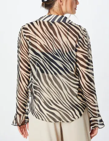 Camasa River Island, negru/crem