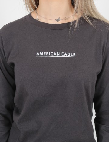 Bluza American Eagle, gri inchis