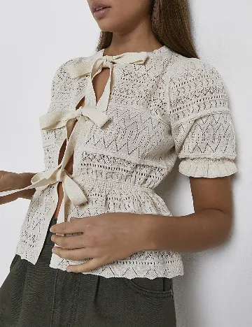 Bluza River Island, ecru