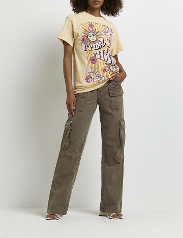 Tricou River Island, galben