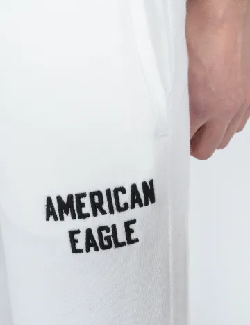 Pantaloni American Eagle, alb Alb