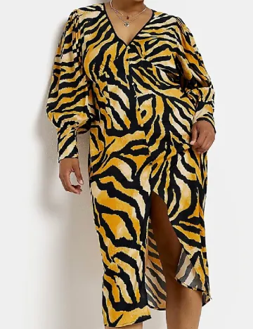 Rochie medie River Island Plus Size, portocaliu