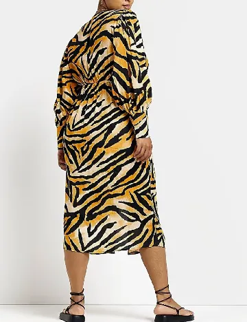 Rochie medie River Island Plus Size, portocaliu