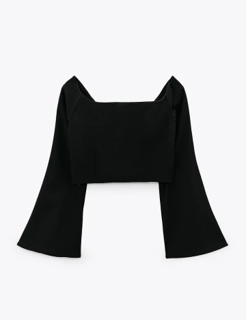 Top Zara, negru Negru