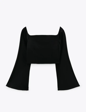 Top Zara, negru Negru