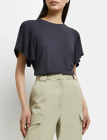 Tricou River Island, gri petrol