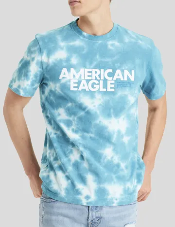 Tricou American Eagle, turcoaz Albastru