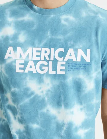 Tricou American Eagle, turcoaz Albastru