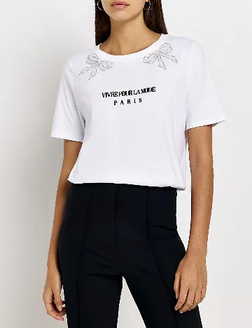 Tricou River Island, alb