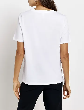 Tricou River Island, alb