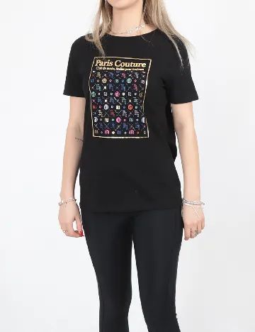 Tricou River Island, negru