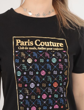 Tricou River Island, negru