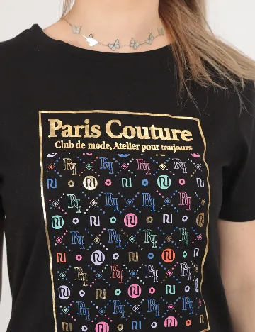 Tricou River Island, negru