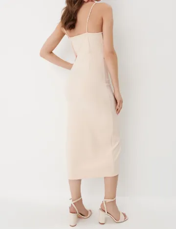 Rochie medie Mohito, nude Crem