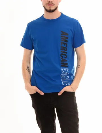Tricou American Eagle, albastru Albastru