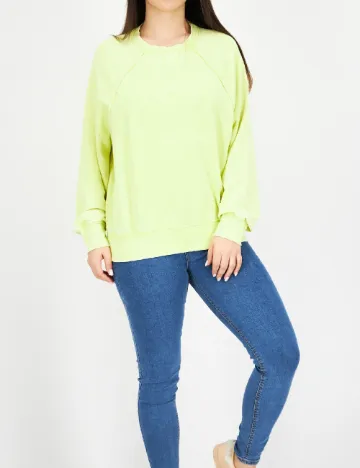 Bluza Oversize River Island, verde neon