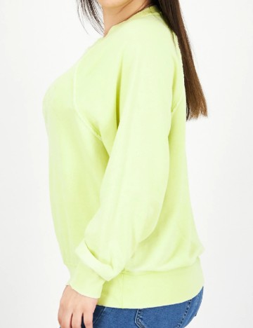 Bluza Oversize River Island, verde neon