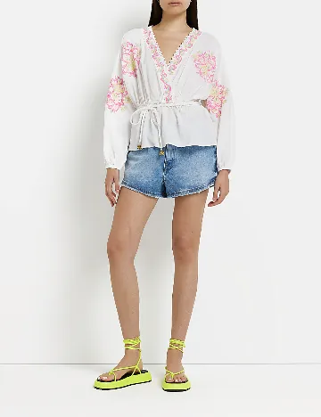 Bluza River Island, alb