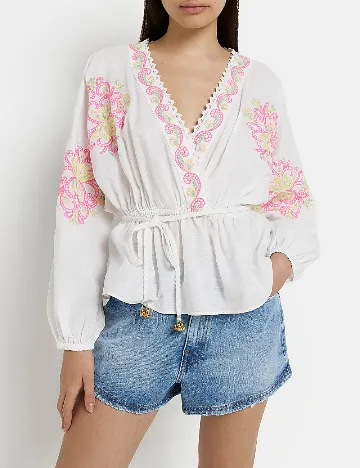 Bluza River Island, alb