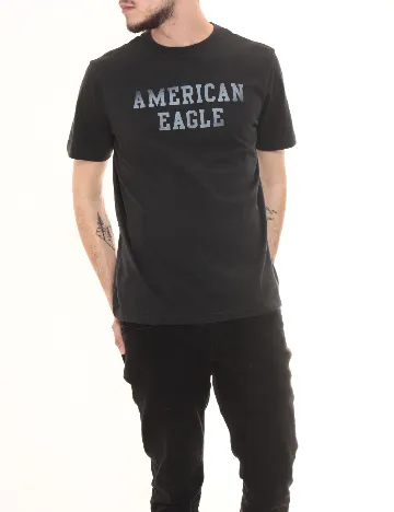 Tricou American Eagle, gri inchis Gri