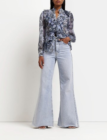 Camasa River Island, albastru