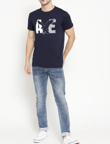 Tricou American Eagle, albastru Albastru