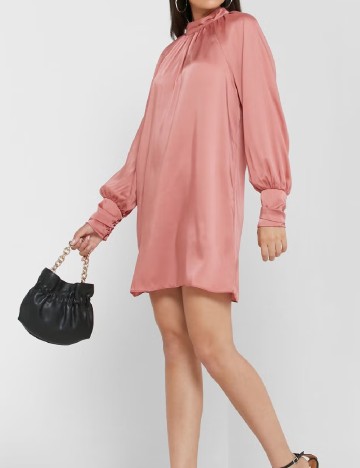 Rochie scurta River Island, roz pudra