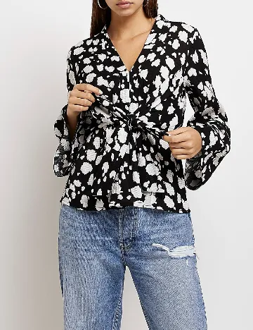 Bluza River Island, negru