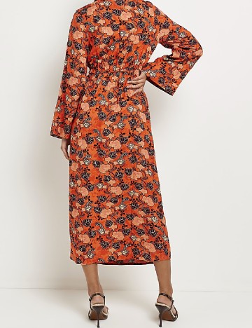 Rochie medie River Island, portocaliu