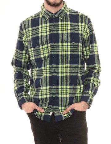 Camasa American Eagle, verde/bleumarin