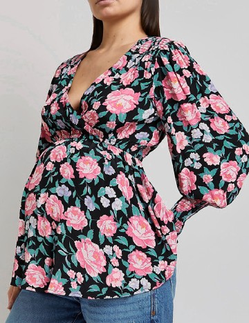 Bluza River Island Plus Size, floral