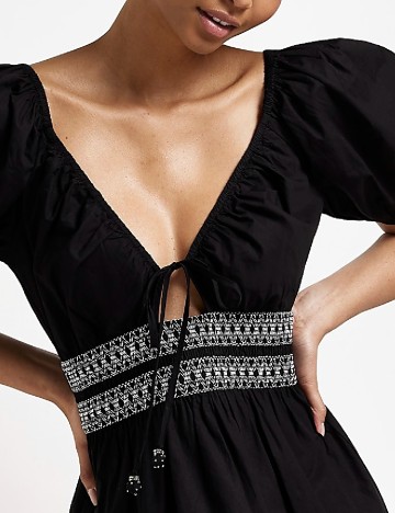 Rochie scurta River Island, negru