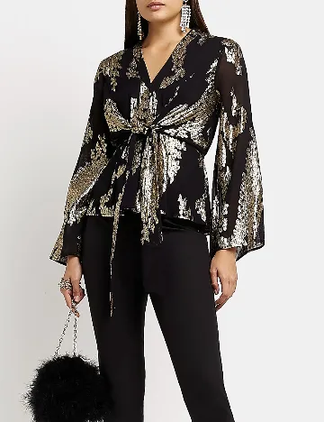 Bluza River Island, negru