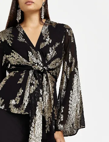 Bluza River Island, negru