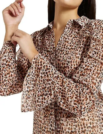 Camasa River Island, animal print