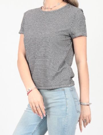 Tricou American Eagle, negru/alb