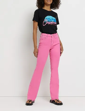 Tricou River Island, negru